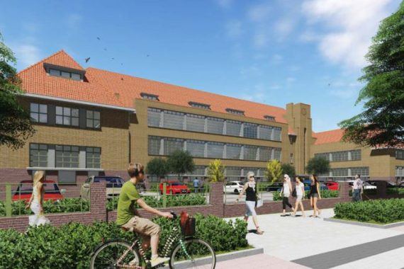 gevelrenovatie ambachtsschool gouda